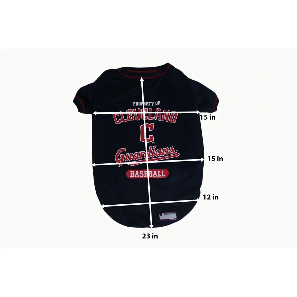 Cleveland Guardians MLB Pet‎ Tee Shirt Navy Blue Dog Jersey XL CLG-4014-XL